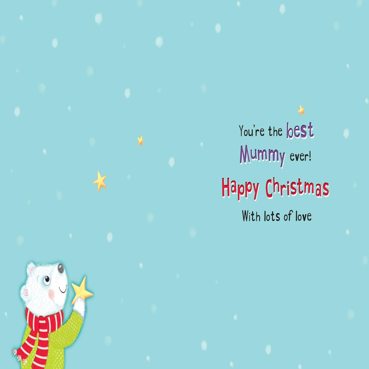 Special Mummy Christmas Card   –  Polar Bears  -  Regal Publishing  -  8 x 6 inches
