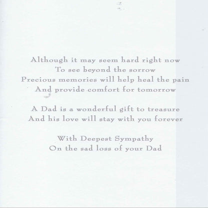 Sympathy Card for Loss of Dad   –    Father Bereavement Card    -   210 x 290 mm