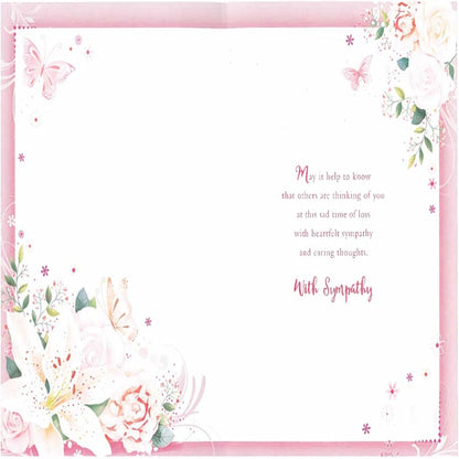 Sympathy Card for Loss of Wife   –   Traditional Bereavement Card   -   19.5   x   13.5 cm