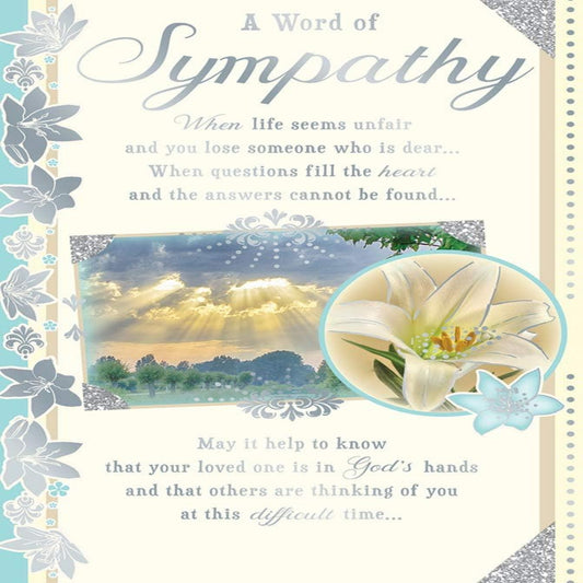 Sympathy Card | Forever Blessed Card | Neutral Design   -    22.8  x  15.3 cm
