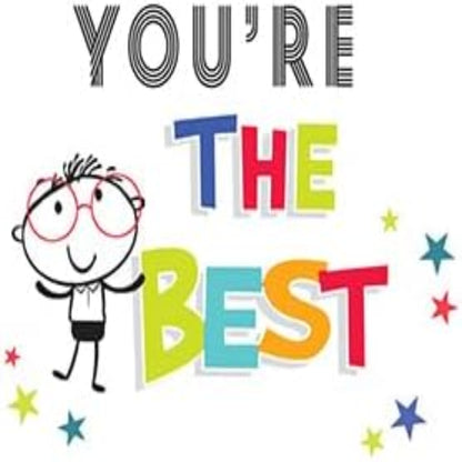 Teacher Thank You Card – Brilliant Teacher   -  Piccadilly Greetings   -   7  x  5 inches
