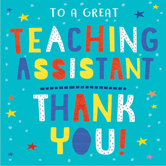 Thank You Teaching Assistant Card | Modern   -   Regal Publishing   -   8 x 6 inches