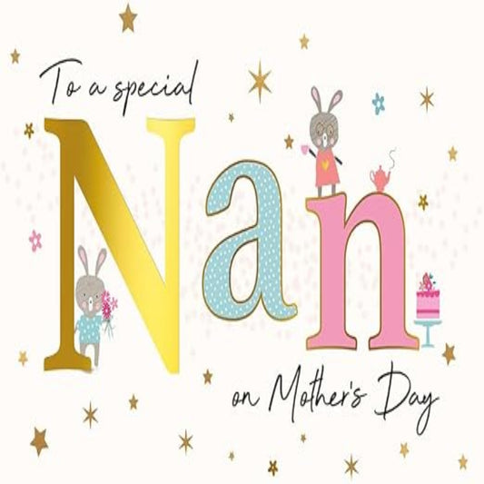 To a Special Nan Mother’s Day Card   –   Piccadilly Greetings   -   9  x  6 inches
