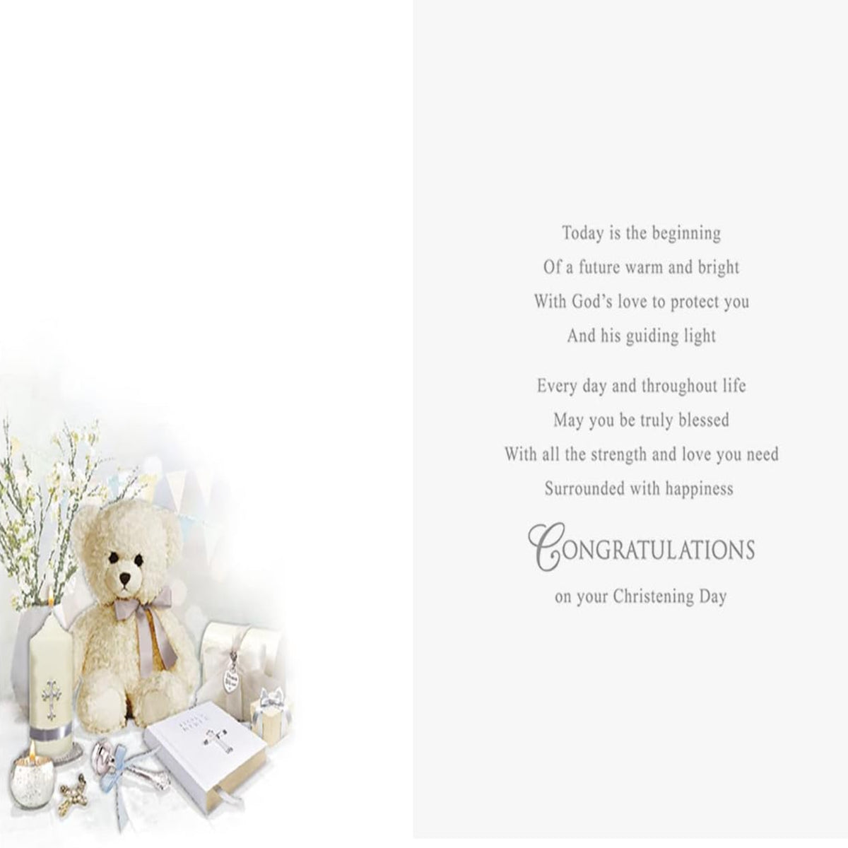 Traditional Christening Card   –   Regal Publishing   -  9  x  6 inches