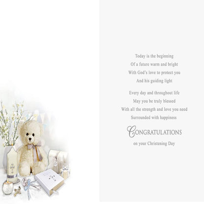 Traditional Christening Card   –   Regal Publishing   -  9  x  6 inches