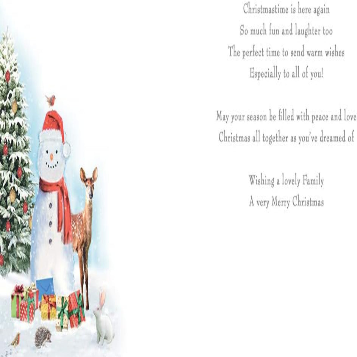 Traditional Christmas Card for Family | Regal Publishing   -   8 x 6 inches