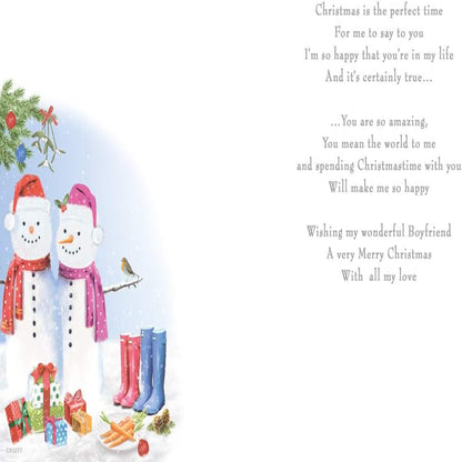 Traditional Christmas Card for Boyfriend | Regal Publishing   -  9  x  6 inches