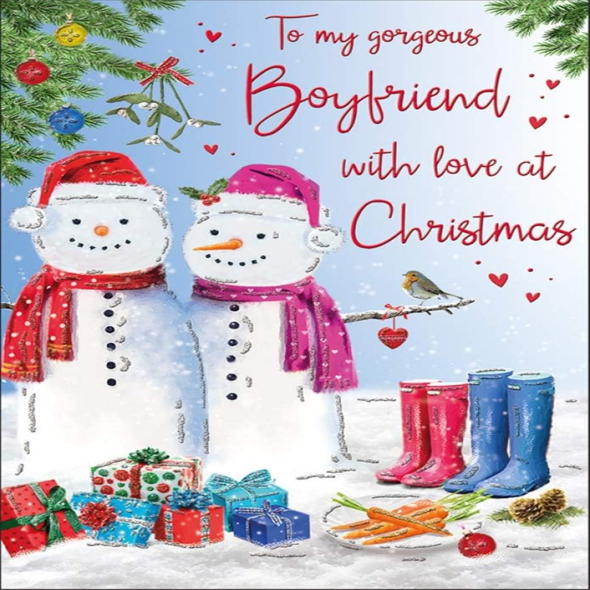 Traditional Christmas Card for Boyfriend | Regal Publishing   -  9  x  6 inches