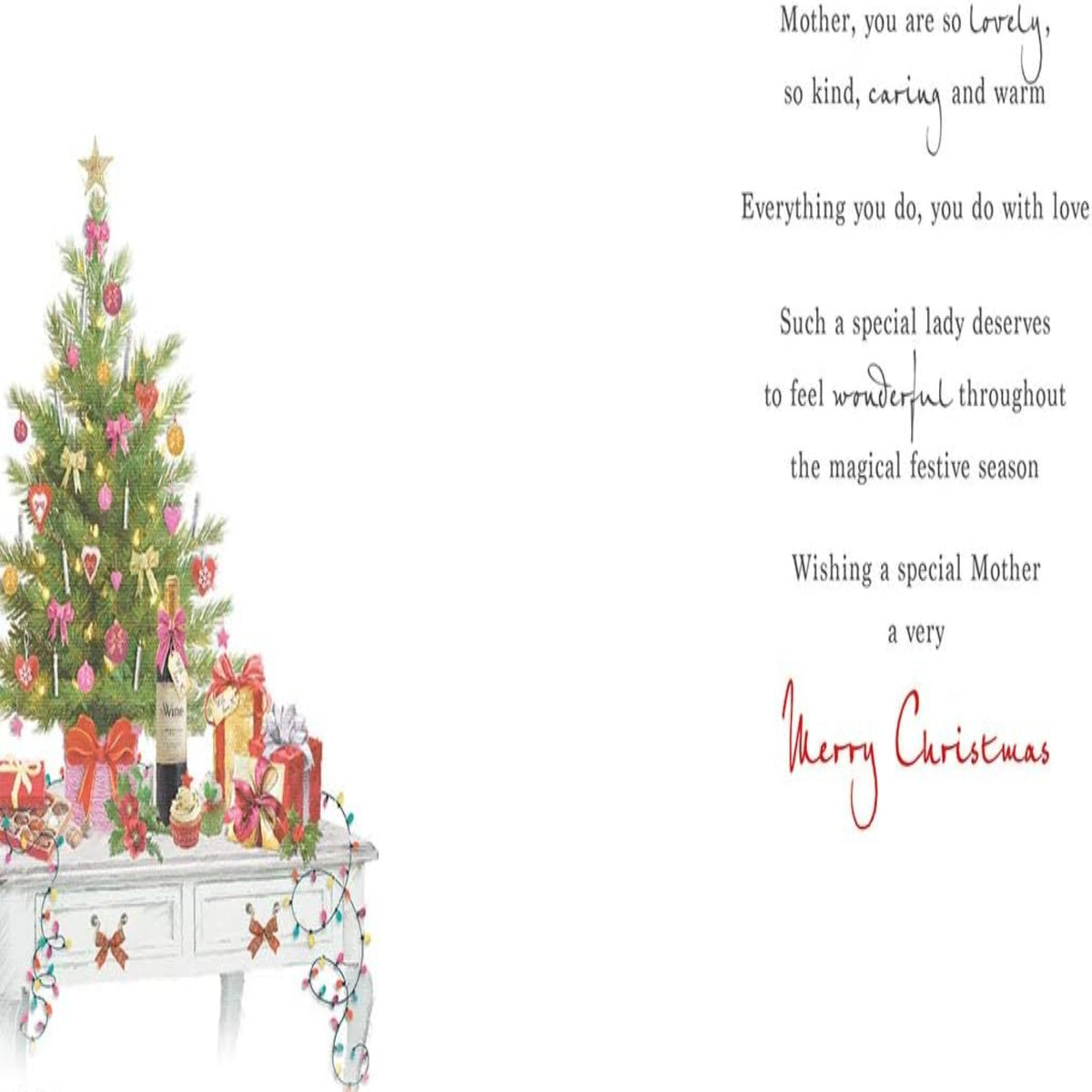 Traditional Christmas Card for Mother   -   Regal Publishing   -   9  x  6 inches