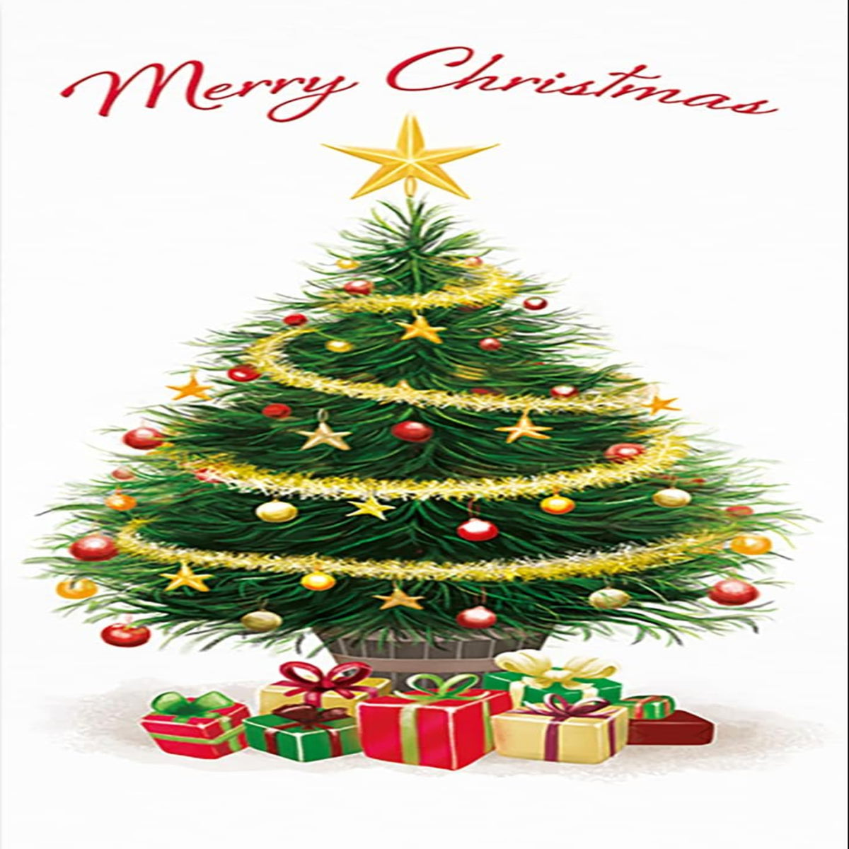 Traditional Christmas Money Wallet Card  –  Avant Garde  -   7.5  x  3.5  inches