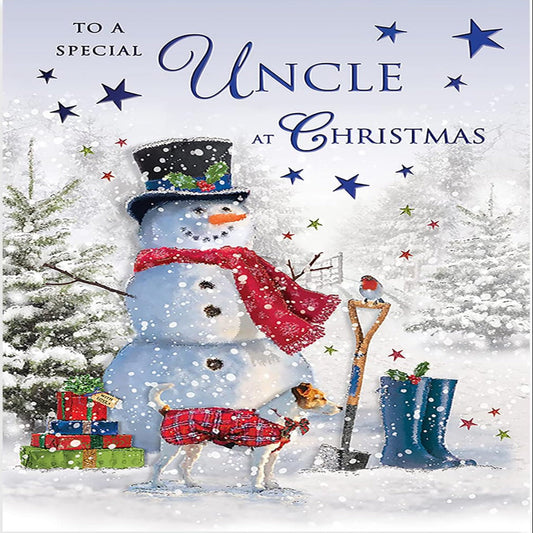 Regal Publishing Traditional Uncle Christmas Card - 9 x 6 inches