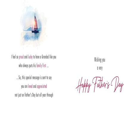 Traditional Father’s Day Card for Grandad     –   Piccadilly Greetings     -   9  x  6  inches