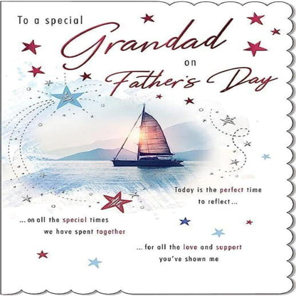 Traditional Father’s Day Card for Grandad     –   Piccadilly Greetings     -   9  x  6  inches