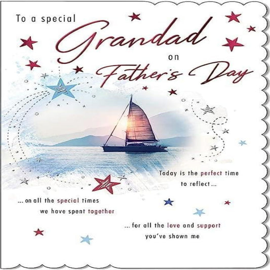 Traditional Father’s Day Card for Grandad     –   Piccadilly Greetings     -   9  x  6  inches