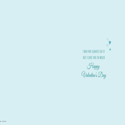 Valentine’s Day Card for Husband   –   Lovely Husband Card   -   8 x 6 inches