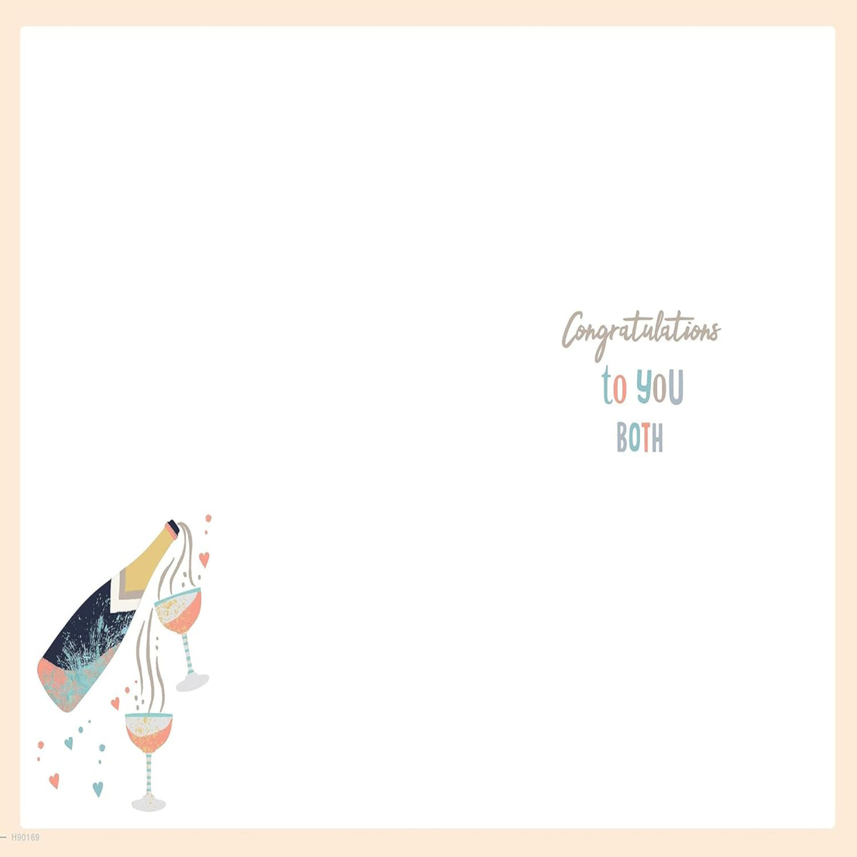 Wedding Day Card for Couple – To the Loveliest Couple Wedding Card  -  Avant Garde   -  9  x 6 inches