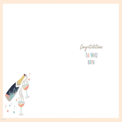 Wedding Day Card for Couple – To the Loveliest Couple Wedding Card  -  Avant Garde   -  9  x 6 inches