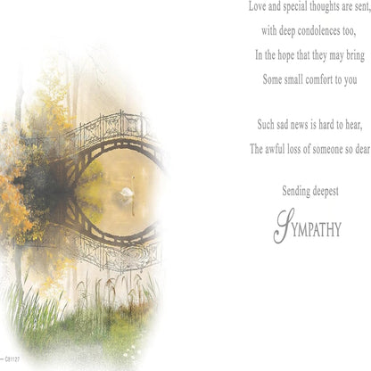 With Deepest Sympathy Card   –     Traditional    -    Regal Publishing    -    8  x  6 inches