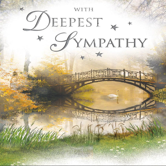 With Deepest Sympathy Card   –     Traditional    -    Regal Publishing    -    8  x  6 inches