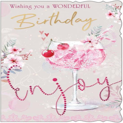 Wonderful Birthday Wishes Card | Happy Birthday Greeting Card  -  137  x  195mm