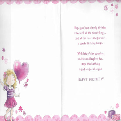 Xpress Yourself 4th Birthday Card with Badge   –   You Are 4 Today   -    9  x  6 inches