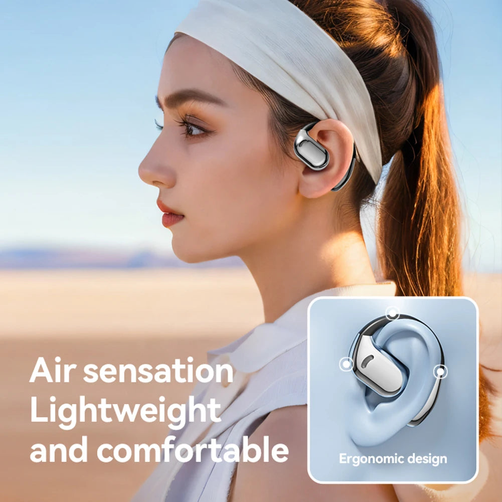 Bluetooth 5.4 Wireless Translation Headphone Multi Languages Business Earphone Ear Hook Noise Cancelling Hifi Stereo Earbud