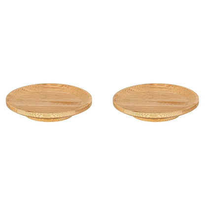 1-4Pcs Wine Glass Charcuterie Topper, Bamboo Wine Glass Covers for Appetizers Wine Glass Topper Coasters Plate for Bars Party
