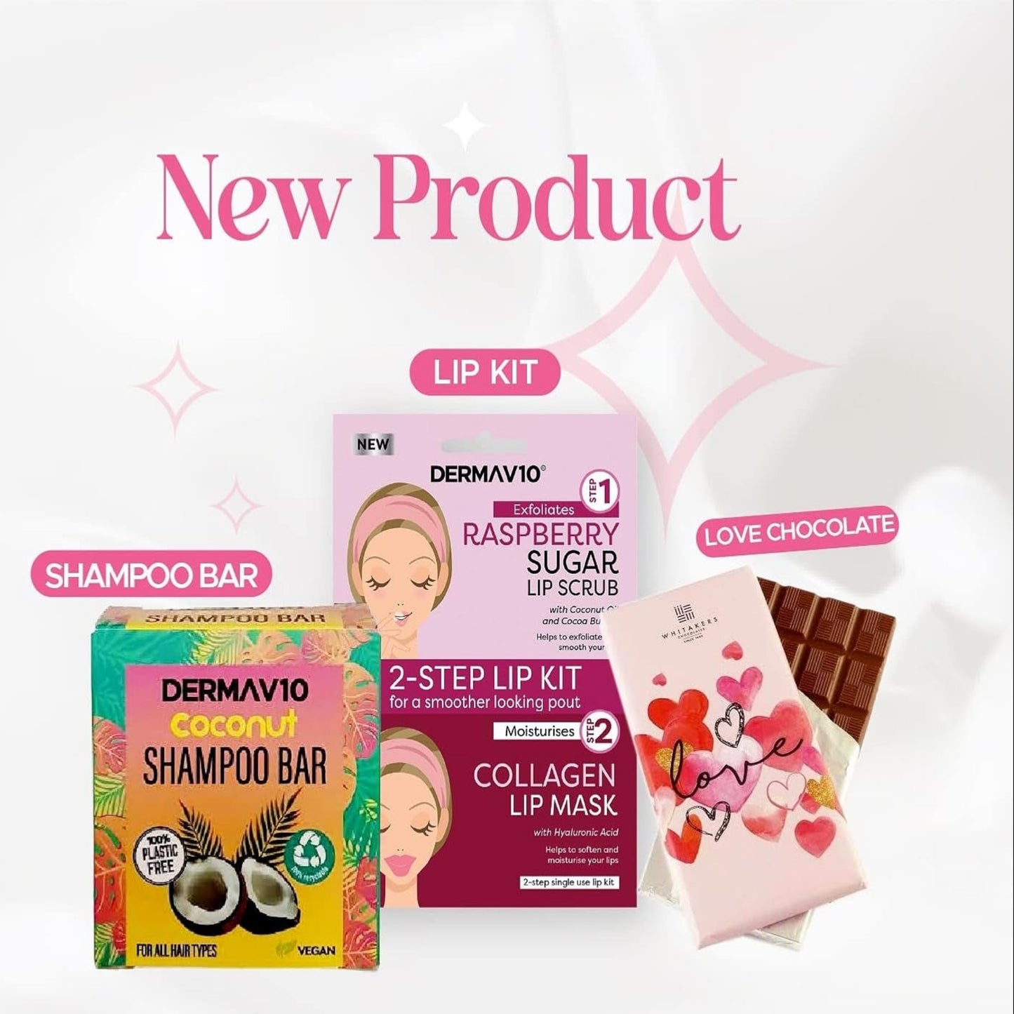 Spa Time Pamper Gift Box, Hair Mask, Face Mask, Lip Scrub, Hand Cream, Shower Steamer, Shampoo Bar, Hand Cream, Eye Patch.