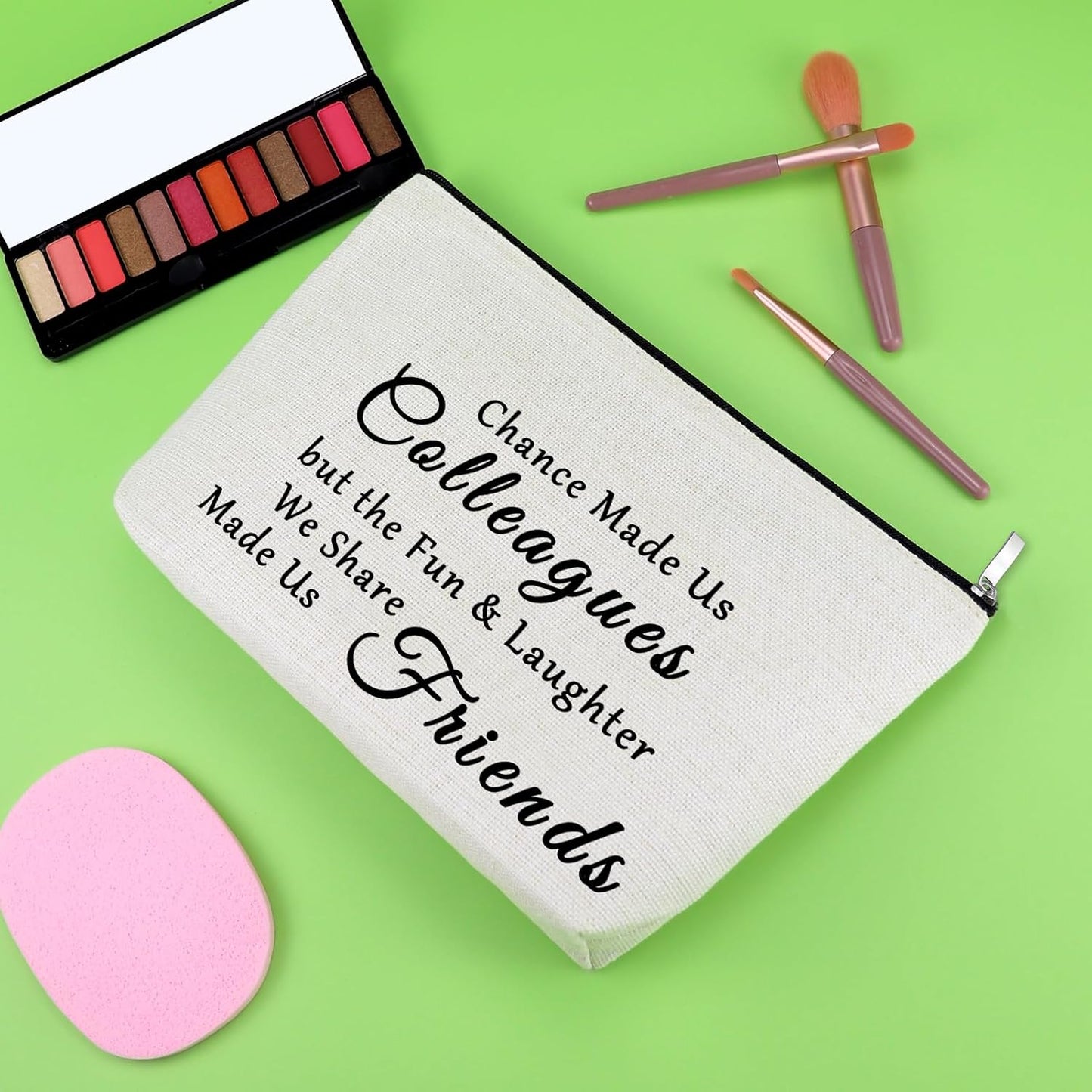 Colleagues to Friends Gifts Makeup Bag Colleague Friendship Gifts Work Friend Leaving Gift Thank You Appreciation Gifts Work Bestie Gifts Coworker Friend Gift Travel Cosmetic Bag Retirement Gift