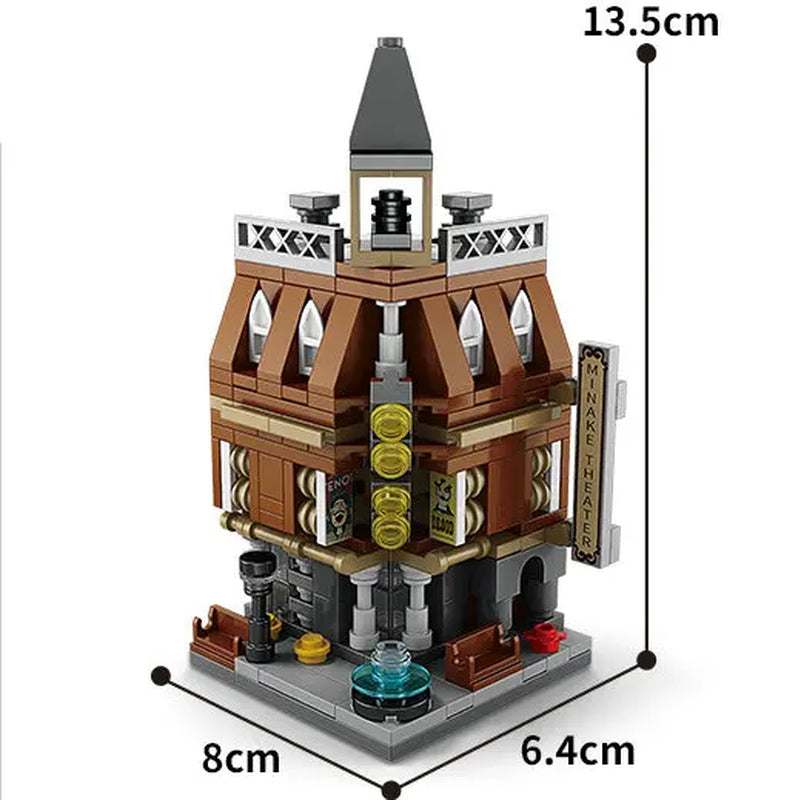 House Building Blocks Mini City Store Street View Snack Street Children'S Toys Boys and Girls Gifts Compatible with Lego