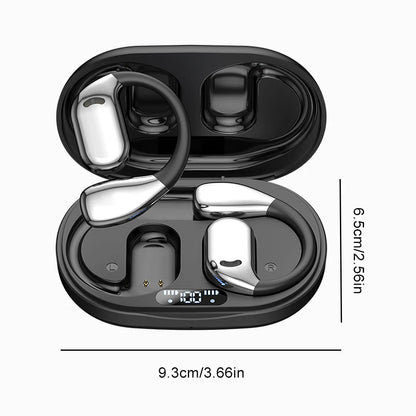 Bluetooth 5.4 Wireless Translation Headphone Multi Languages Business Earphone Ear Hook Noise Cancelling Hifi Stereo Earbud
