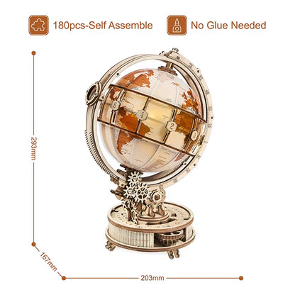 ROKR Curious Discovery Series 3D Wooden Puzzle Games Assembly Telescope Orrery Model Buliding Kits Toys Gift ST