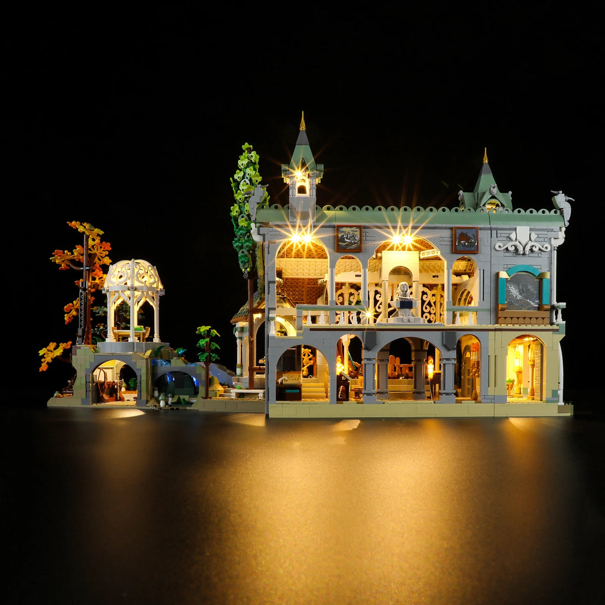 5V LED Light (No Model) for LEGO Icons 10316 the Lord of the Rings: Rivendell Decorative Lamp with Battery Box