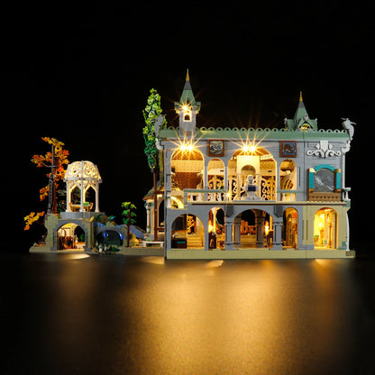 5V LED Light (No Model) for LEGO Icons 10316 the Lord of the Rings: Rivendell Decorative Lamp with Battery Box