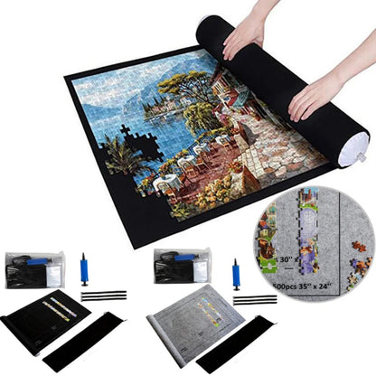 Puzzles Pad Jigsaw Roll Felt Mat Playmat Puzzles Blanket for up to 1500 Pcs Puzzle Accessories New Portable Mat (Only Mat)