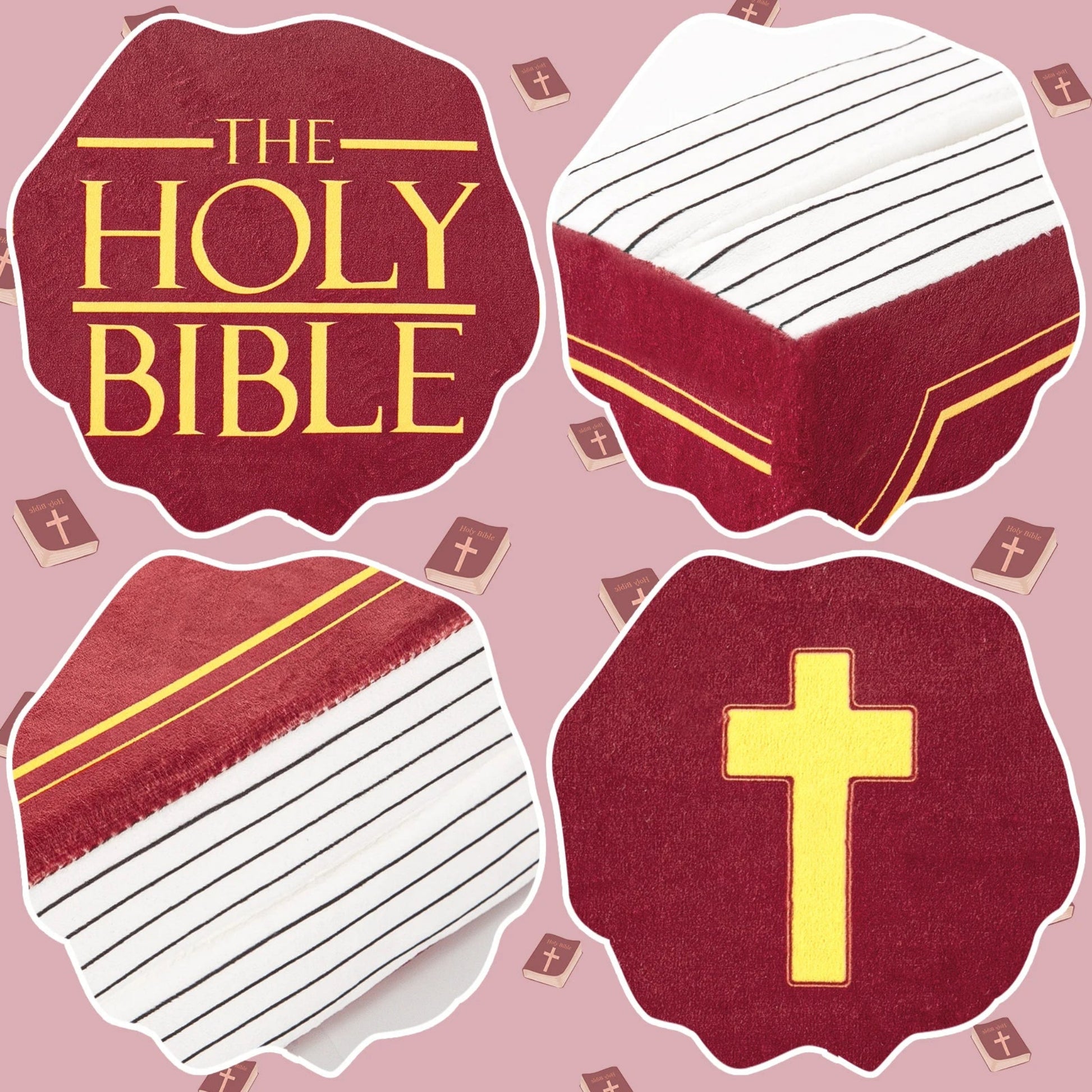 Stuffed Memory Sponge Bible Pillow Plush Toys 1 Corinthians 13 Bible Pillow Toy with Best Christian Gifts for Kids Children