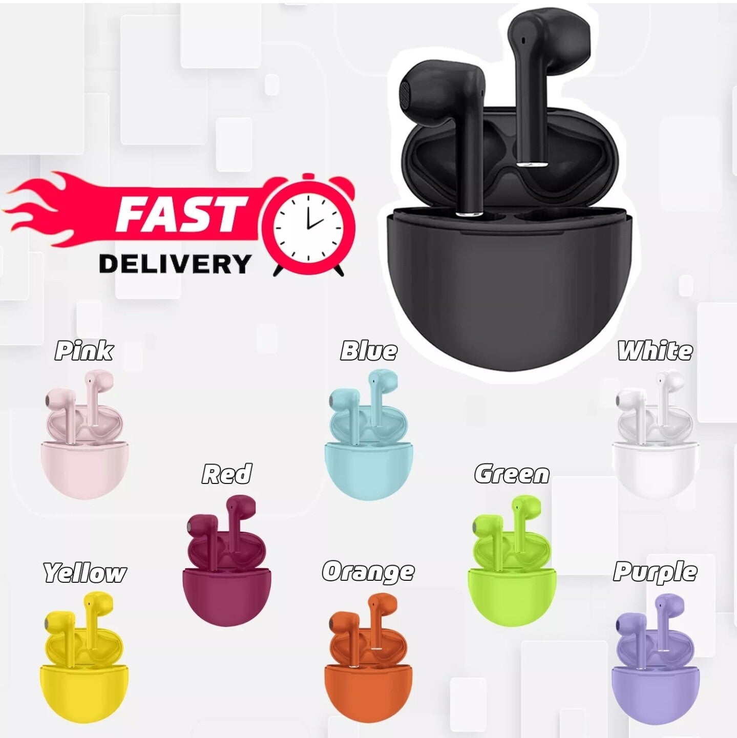 Bluetooth Earphones TWS Mini Wireless Headphones In-Ear Buds for Iphone Android