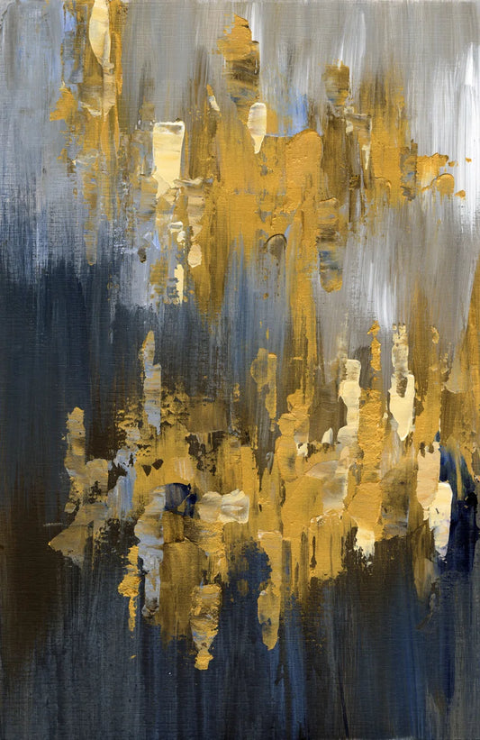 Gold Gold Abstract I - Wrapped Canvas Painting