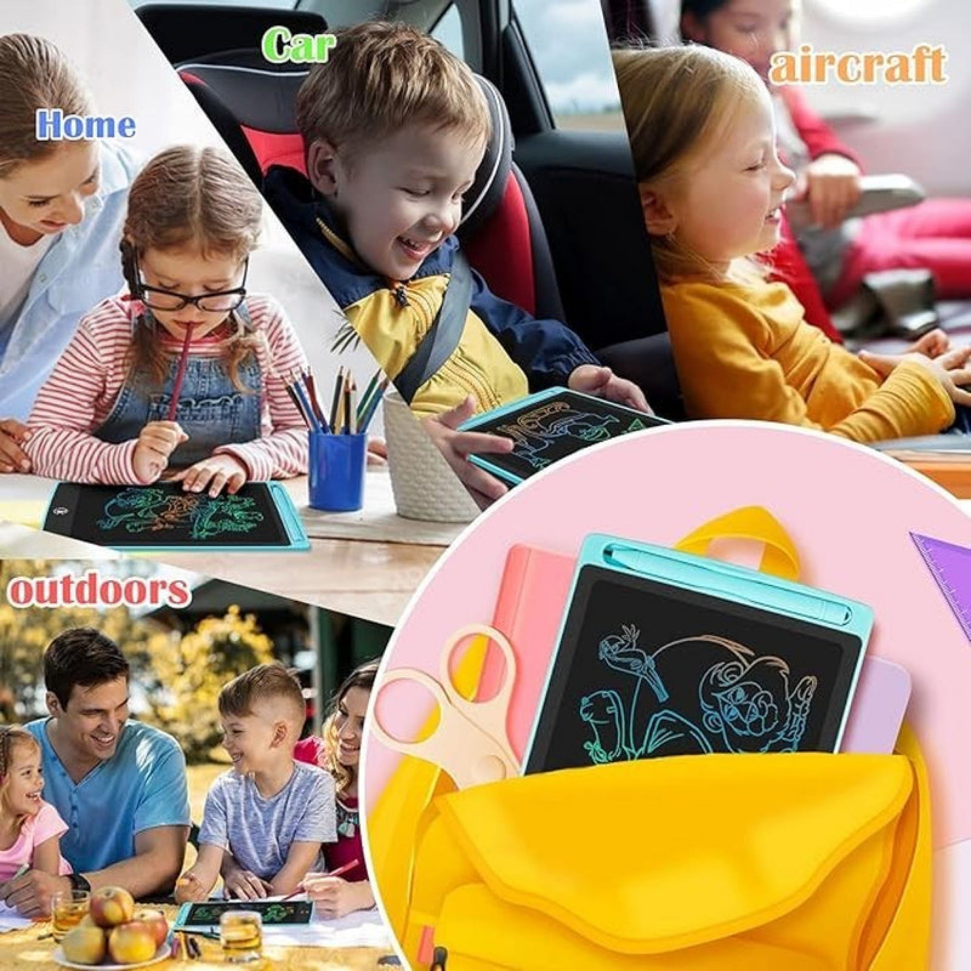 HOMESTEC 8.5" LCD Writing Tablet Drawing Board Graphic Doodle Pad Kids Toys Gift