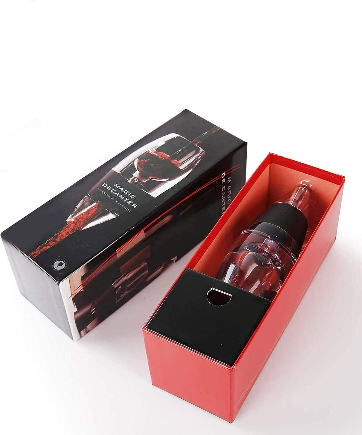 Wine Decanter Aerator Breather with Base Acrylic Wine Breather Wine Gift Set Magic Decanter Red Wine Aerator & Stand