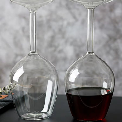 Unique 1Pc 13.5Oz Inverted Wine Glass,Ideal for Spirits & Cocktails, Home Bar and Restaurant ,Enhance Your Beverage Experience
