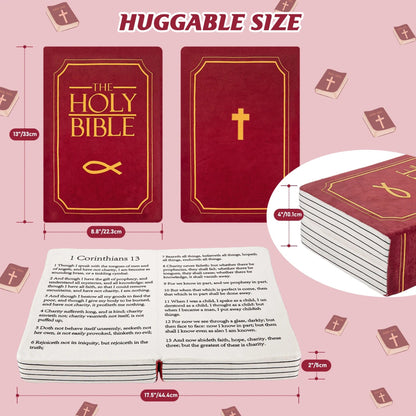 Stuffed Memory Sponge Bible Pillow Plush Toys 1 Corinthians 13 Bible Pillow Toy with Best Christian Gifts for Kids Children