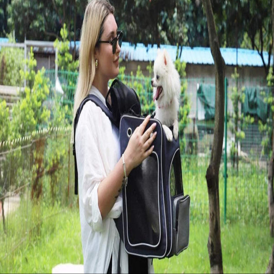 ® Cat Carrier Backpack, Foldable Pet Backpack Carrier for Cats and Small Dogs, Breathable Dog Carrier Backpack with Inner Safety Leash + Folding Dog Bowl Ideal for Hiking Traveling Outdoor Use