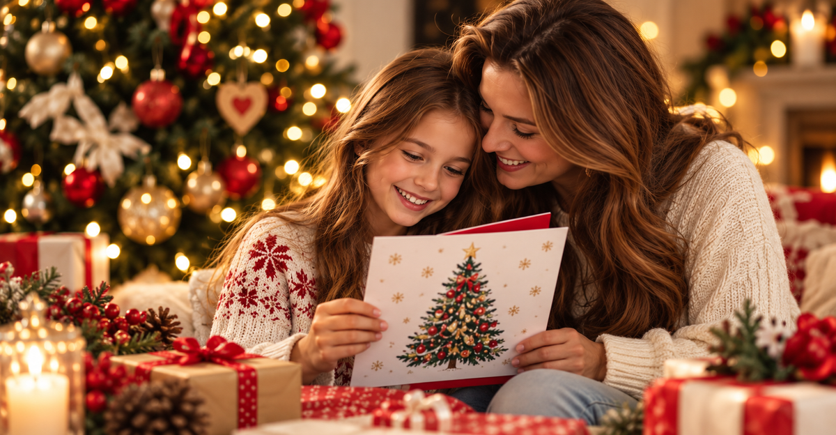 Christmas cards for daughter - heartfelt festive greetings and beautiful Christmas wishes