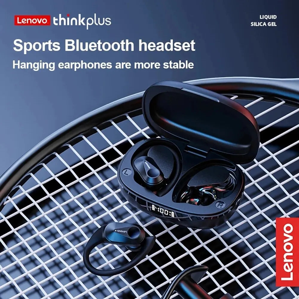 LP75 Sports Wireless Earphones with Mics,Button Control, LED Power Display,Hifi Stereo Sound Bluetooth 5.3 TWS Headphones