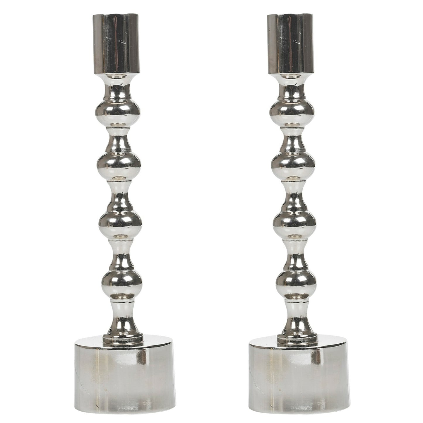 Modern Gold Silver Metal Candlesticks Wedding Table Candle Stick Dinner Holders
