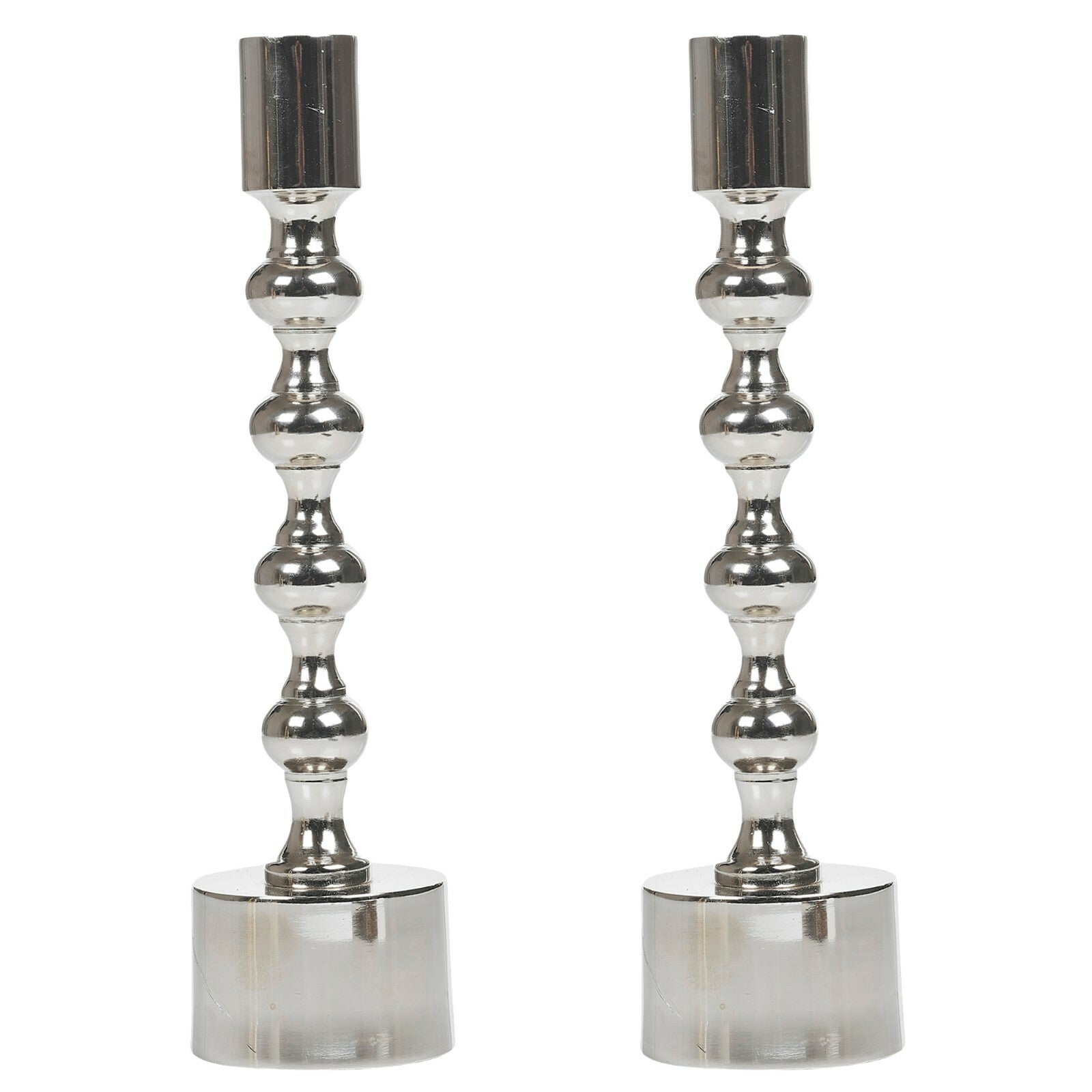 Modern Gold Silver Metal Candlesticks Wedding Table Candle Stick Dinner Holders