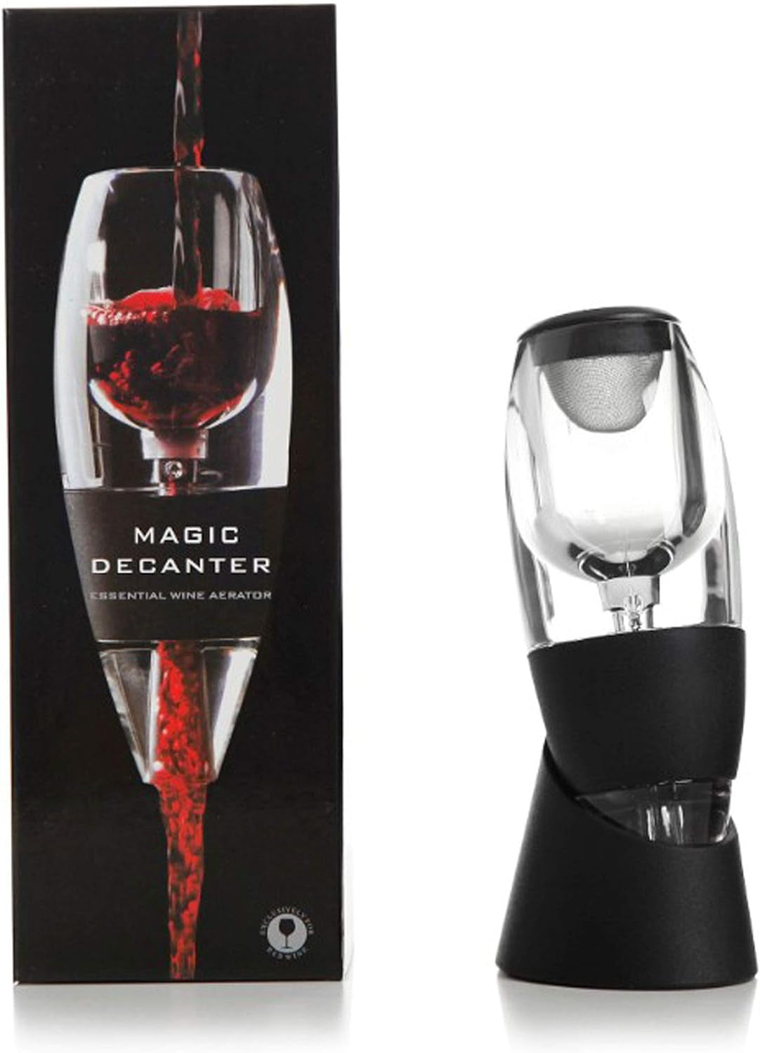 Wine Decanter Aerator Breather with Base Acrylic Wine Breather Wine Gift Set Magic Decanter Red Wine Aerator & Stand