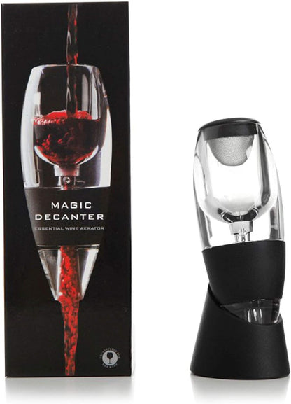 Wine Decanter Aerator Breather with Base Acrylic Wine Breather Wine Gift Set Magic Decanter Red Wine Aerator & Stand