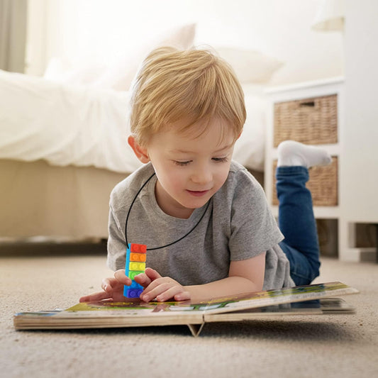 Sensory Chew Necklace for Autistic Children - Chew Toys for Kids - Chewelry and Chewy Toys for Autism